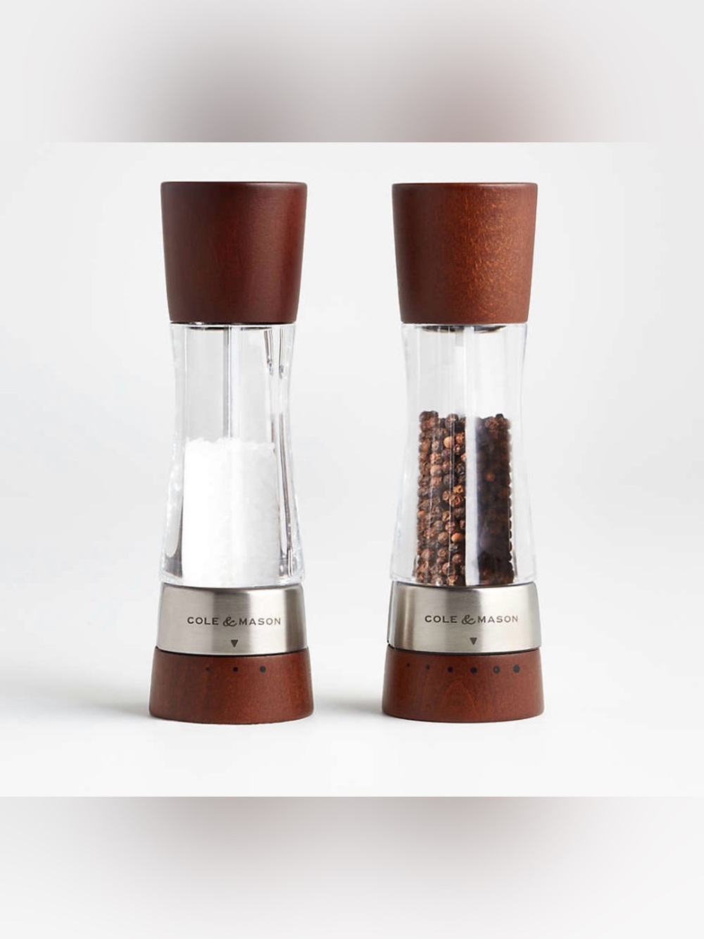 Cole & Mason Derwent Stained Beechwood Salt & Pepper Mill Set